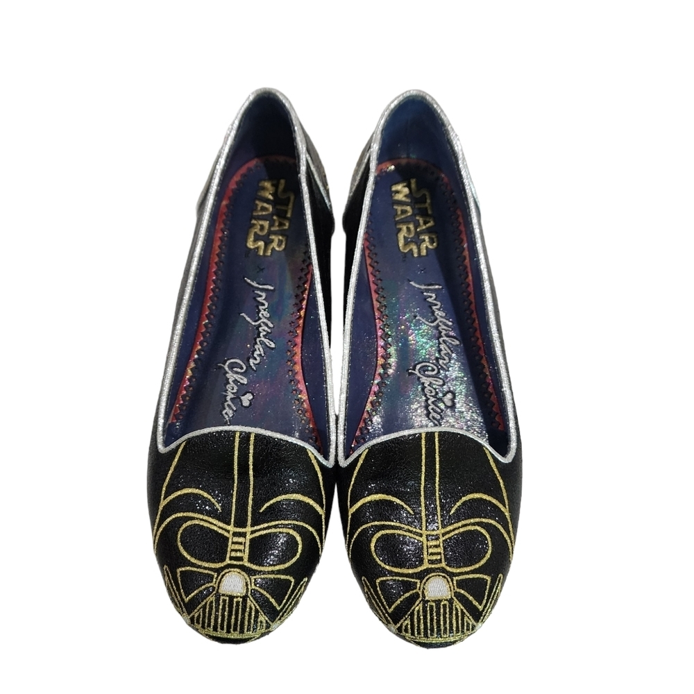 Star Wars Black & Gold Darth Vader Flats by Irregular Choice